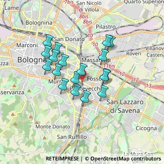 Mappa Via dei Maceri, 40139 Bologna BO, Italia (1.49556)