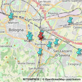 Mappa Via dei Maceri, 40139 Bologna BO, Italia (1.76909)