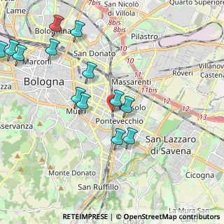 Mappa Via dei Maceri, 40139 Bologna BO, Italia (2.57786)