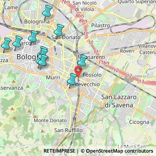 Mappa Via dei Maceri, 40139 Bologna BO, Italia (2.52545)