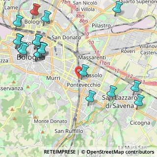 Mappa Via dei Maceri, 40139 Bologna BO, Italia (3.00947)