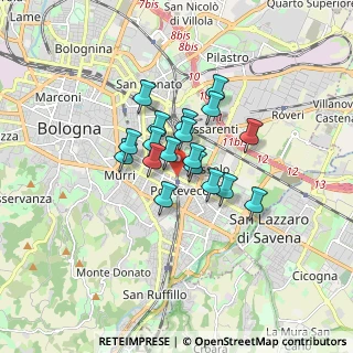 Mappa Via dei Maceri, 40139 Bologna BO, Italia (1.10722)