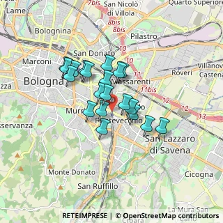 Mappa Via dei Maceri, 40139 Bologna BO, Italia (1.2945)