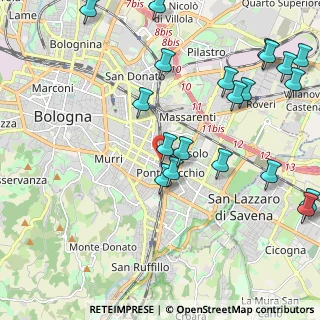 Mappa Via Emilia Levante, 40137 Bologna BO, Italia (2.6965)