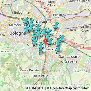 Mappa Via dei Maceri, 40139 Bologna BO, Italia (1.372)