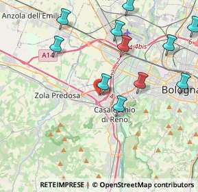 Mappa Via Portella Ginestra, 40033 Casalecchio di Reno BO, Italia (4.72273)