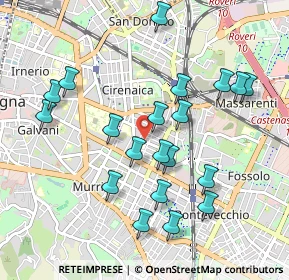 Mappa Via Filippo Schiassi, 40138 Bologna BO, Italia (0.989)