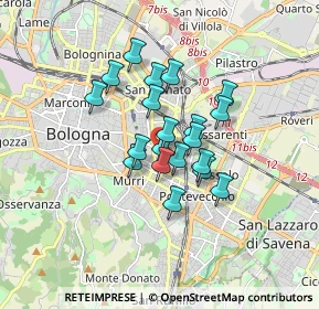 Mappa Via Filippo Schiassi, 40138 Bologna BO, Italia (1.205)