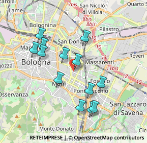 Mappa Via Filippo Schiassi, 40138 Bologna BO, Italia (1.78231)