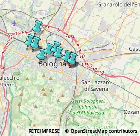 Mappa Via Filippo Schiassi, 40138 Bologna BO, Italia (2.82545)