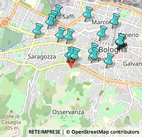 Mappa Via Francesco Albergati, 40134 Bologna BO, Italia (1.024)