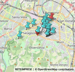 Mappa Via Francesco Albergati, 40134 Bologna BO, Italia (1.19)