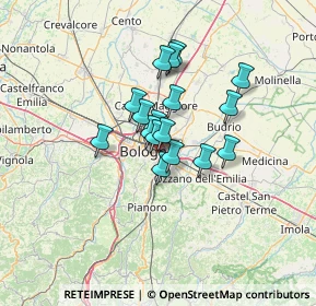 Mappa Via Antonio Meucci, 40138 Bologna BO, Italia (8.98765)