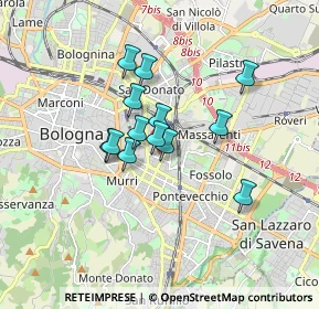 Mappa Via Antonio Meucci, 40138 Bologna BO, Italia (1.26462)
