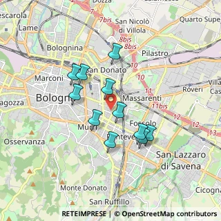 Mappa Via Antonio Meucci, 40138 Bologna BO, Italia (1.47455)