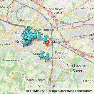 Mappa Via Antonio Meucci, 40138 Bologna BO, Italia (1.822)