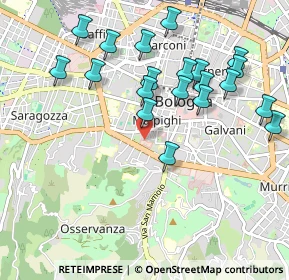 Mappa Via Capramozza, 40123 Bologna BO, Italia (1.043)