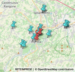 Mappa Via di Mezzo, 41058 Vignola MO, Italia (3.14063)