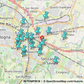 Mappa Via Giacomo Matteotti, 40138 Bologna BO, Italia (1.9015)