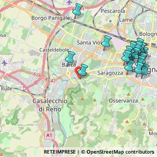 Mappa Via Umberto Brunelli, 40135 Bologna BO, Italia (2.856)