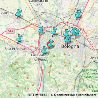 Mappa Via Umberto Brunelli, 40135 Bologna BO, Italia (4.16615)