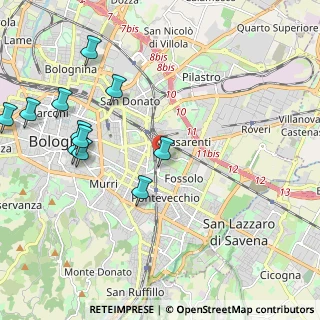 Mappa Spina, 40139 Bologna BO, Italia (2.48727)