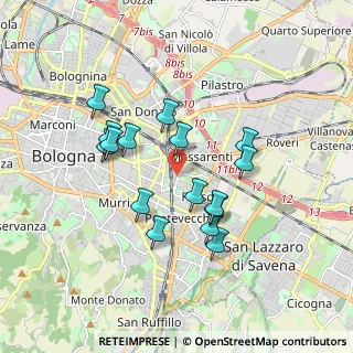 Mappa Spina, 40139 Bologna BO, Italia (1.6075)