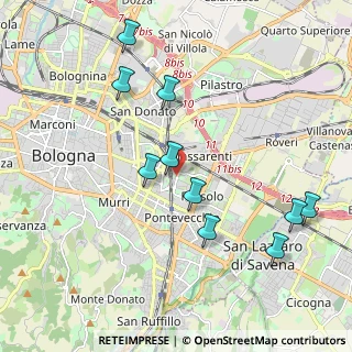 Mappa Spina, 40139 Bologna BO, Italia (2.36182)
