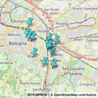Mappa Spina, 40139 Bologna BO, Italia (1.20353)