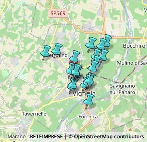Mappa Via Falcone e Borsellino, 41058 Vignola MO, Italia (1.159)