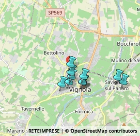 Mappa Via Falcone e Borsellino, 41058 Vignola MO, Italia (1.39909)