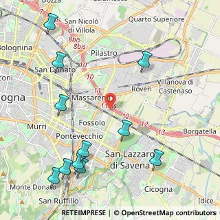 Mappa Via Giuseppe Rivani, 40138 Bologna BO, Italia (2.76)