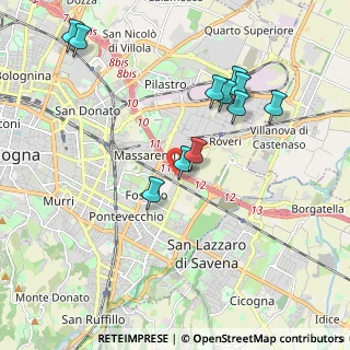 Mappa Via Giuseppe Rivani, 40138 Bologna BO, Italia (2.03364)