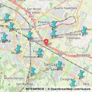 Mappa Via Giuseppe Rivani, 40138 Bologna BO, Italia (3.02231)