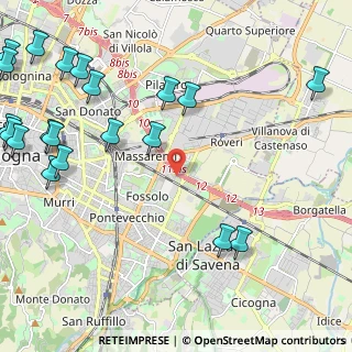 Mappa Via Giuseppe Rivani, 40138 Bologna BO, Italia (3.203)