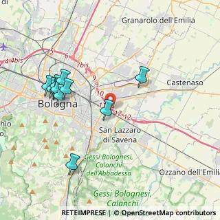 Mappa Via Giuseppe Rivani, 40138 Bologna BO, Italia (4.18545)