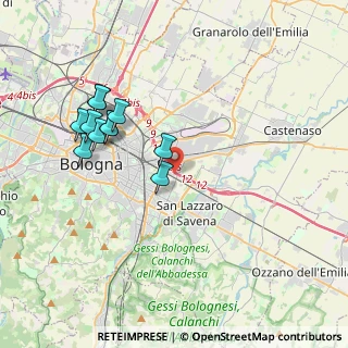 Mappa Via Giuseppe Rivani, 40138 Bologna BO, Italia (3.82364)
