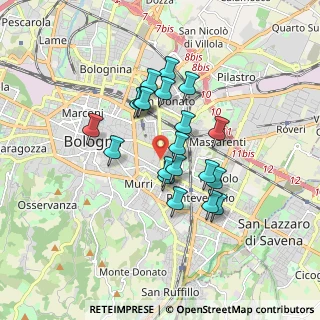 Mappa Via F. Argelati, 40138 Bologna BO, Italia (1.404)