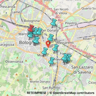 Mappa Via F. Argelati, 40138 Bologna BO, Italia (1.57438)