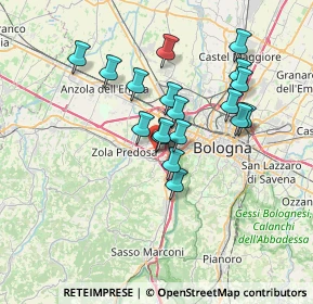 Mappa Via Caduti di Melissa, 40033 Casalecchio di Reno BO, Italia (5.95833)