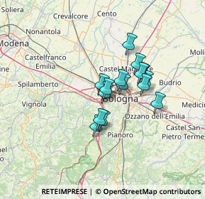 Mappa Asse Attrezzato Sud - Ovest, 40033 Casalecchio di Reno BO, Italia (9.198)
