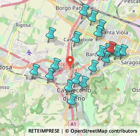 Mappa Asse Attrezzato Sud - Ovest, 40033 Casalecchio di Reno BO, Italia (1.9345)