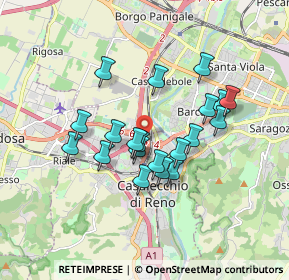 Mappa Asse Attrezzato Sud - Ovest, 40033 Casalecchio di Reno BO, Italia (1.479)