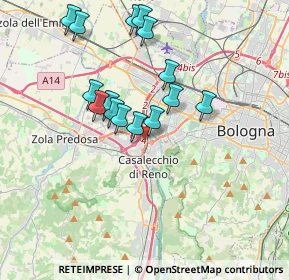 Mappa Asse Attrezzato Sud - Ovest, 40033 Casalecchio di Reno BO, Italia (3.42533)