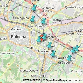 Mappa Via Azzurra, 40138 Bologna BO, Italia (2.39636)