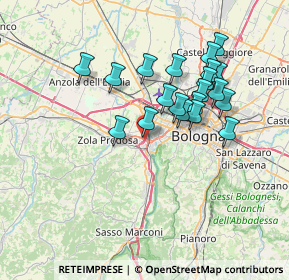 Mappa Tangenziale nord di Bologna, 40033 Casalecchio di Reno BO, Italia (6.5375)