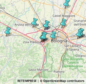 Mappa Tangenziale nord di Bologna, 40033 Casalecchio di Reno BO, Italia (7.34692)