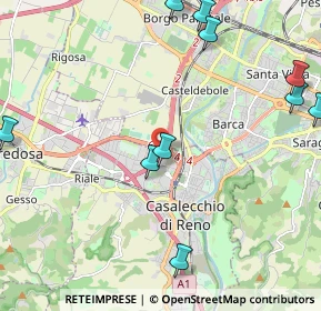 Mappa Tangenziale nord di Bologna, 40033 Casalecchio di Reno BO, Italia (3.26571)