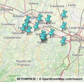 Mappa 41058 Vignola MO, Italia (11.41643)