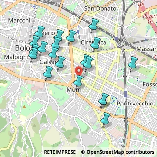 Mappa Via Jacopo della Lana, 40137 Bologna BO, Italia (1.027)